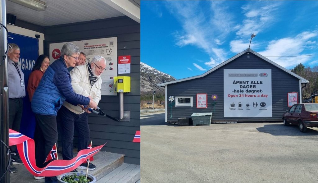 Snoren ble klippet under den offisielle åpningen av butikken som høyteknologiske.