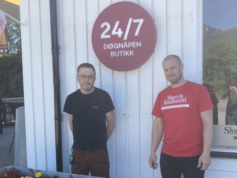 Skutvik Landhandel.