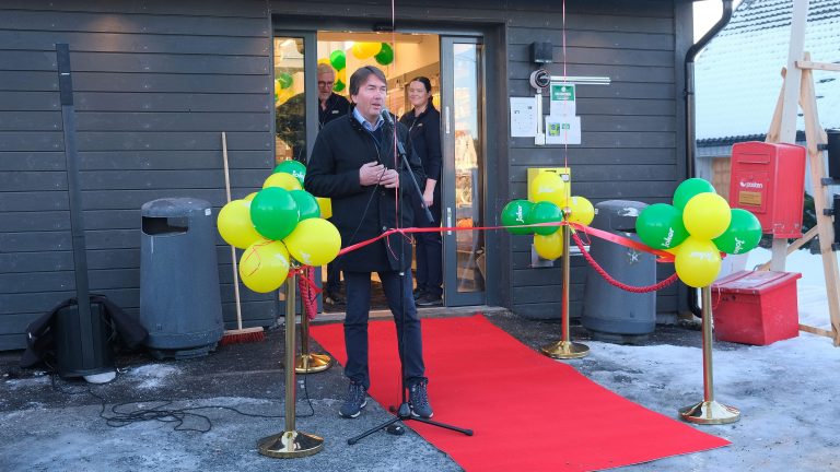 Kjetil Flåtrud, Direktør Kjøpmannshuset/NorgesGruppen, holdt tale på den store dagen.